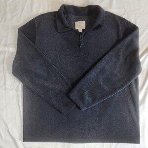 St John’s Bay Gray Quarter Zip Fleece Pullover Men’s XXL